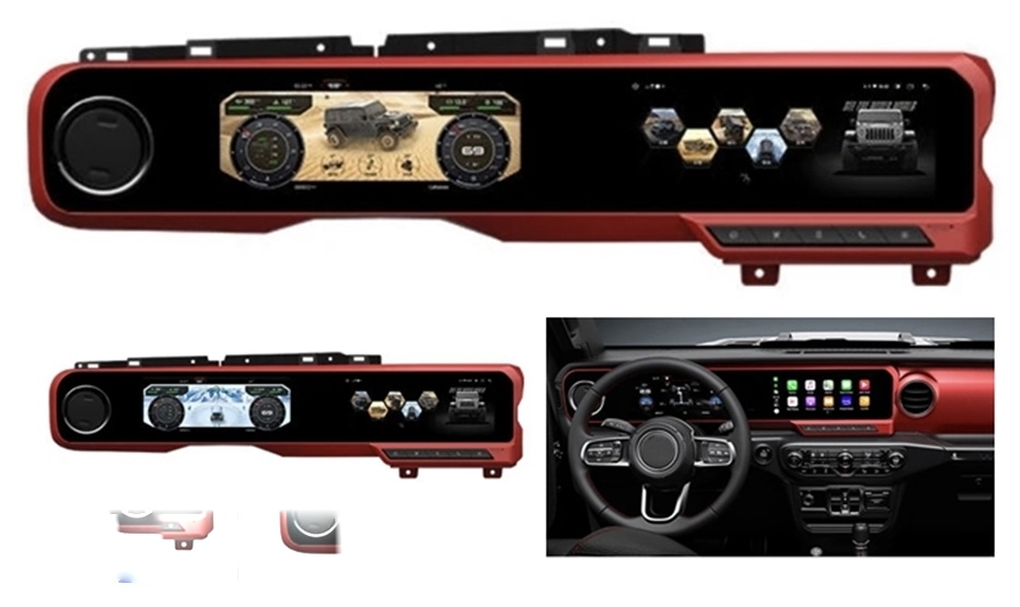 Jeep Wrangler noviji digitalna virtuelna tabla Android..